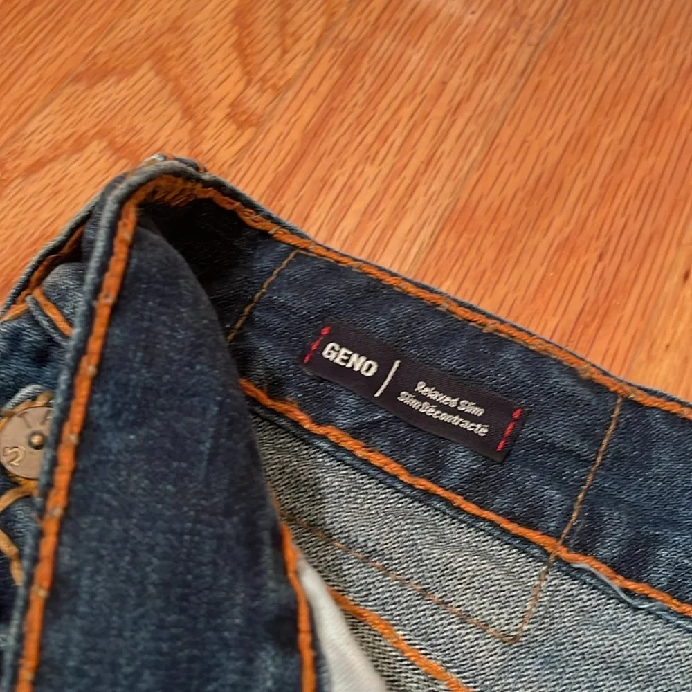 True Religion Dark Blue Straight Leg Jeans - Picture 2 of 12